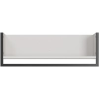 Madeo White Shelf with Black Frame