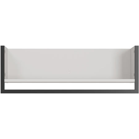 Madeo White Shelf with Black Frame
