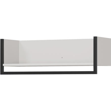 Madeo White Shelf with Black Frame