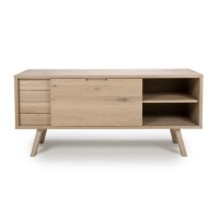 Connect Light Oak Sideboard with Sliding Doors - Marshall
