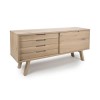 Connect Light Oak Sideboard with Sliding Doors - Marshall
