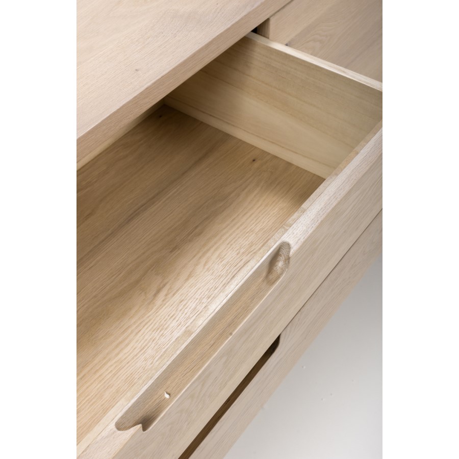 Connect Light Oak Sideboard with Sliding Doors - Marshall