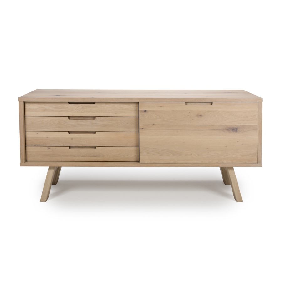 Connect Light Oak Sideboard with Sliding Doors - Marshall