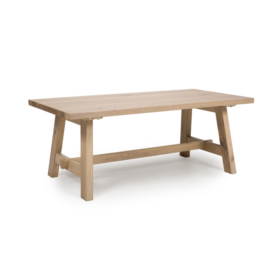 Large Light Oak Coffee Table - Marshall