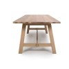 Oak Extendable Trestle Table - Seats 6 - Marshall