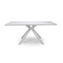 White Faux Marble Top Dining Table - Thessos
 180cm
