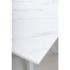 White Faux Marble Top Dining Table - Thessos
 180cm
