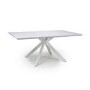 White Faux Marble Top Dining Table - Thessos
 180cm