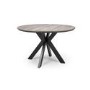 Round Grey Wood Dining Table - Seats 6 - Liberty