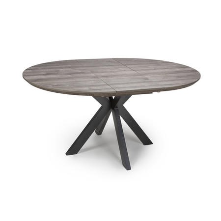 Liberty Grey Extendable Round Dining, Black Round Extendable Dining Table And Chairs