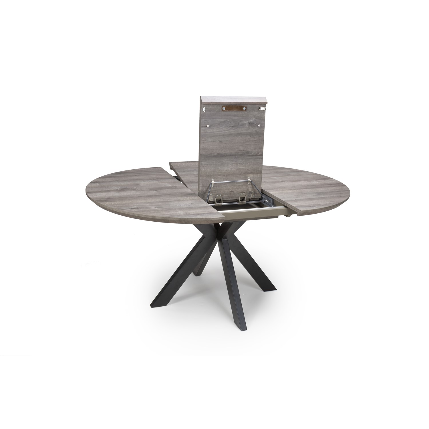 Liberty Grey Extendable Round Dining, Extending Round Tables