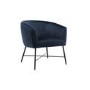 Tub Blue Velvet Accent Chair - Zara