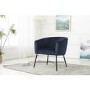 Tub Blue Velvet Accent Chair - Zara