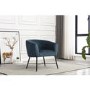 Tub Blue Velvet Accent Chair - Zara