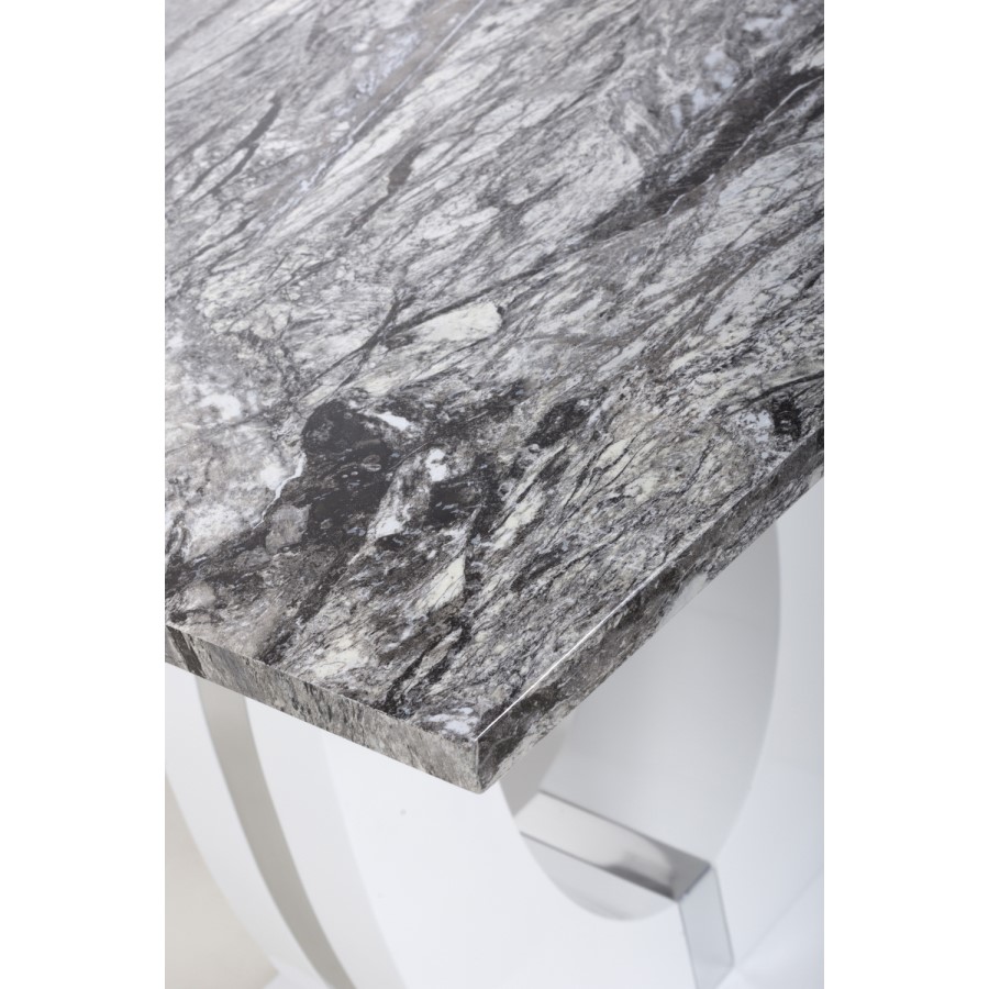 Neptune Square Marble Effect Top Dining Table