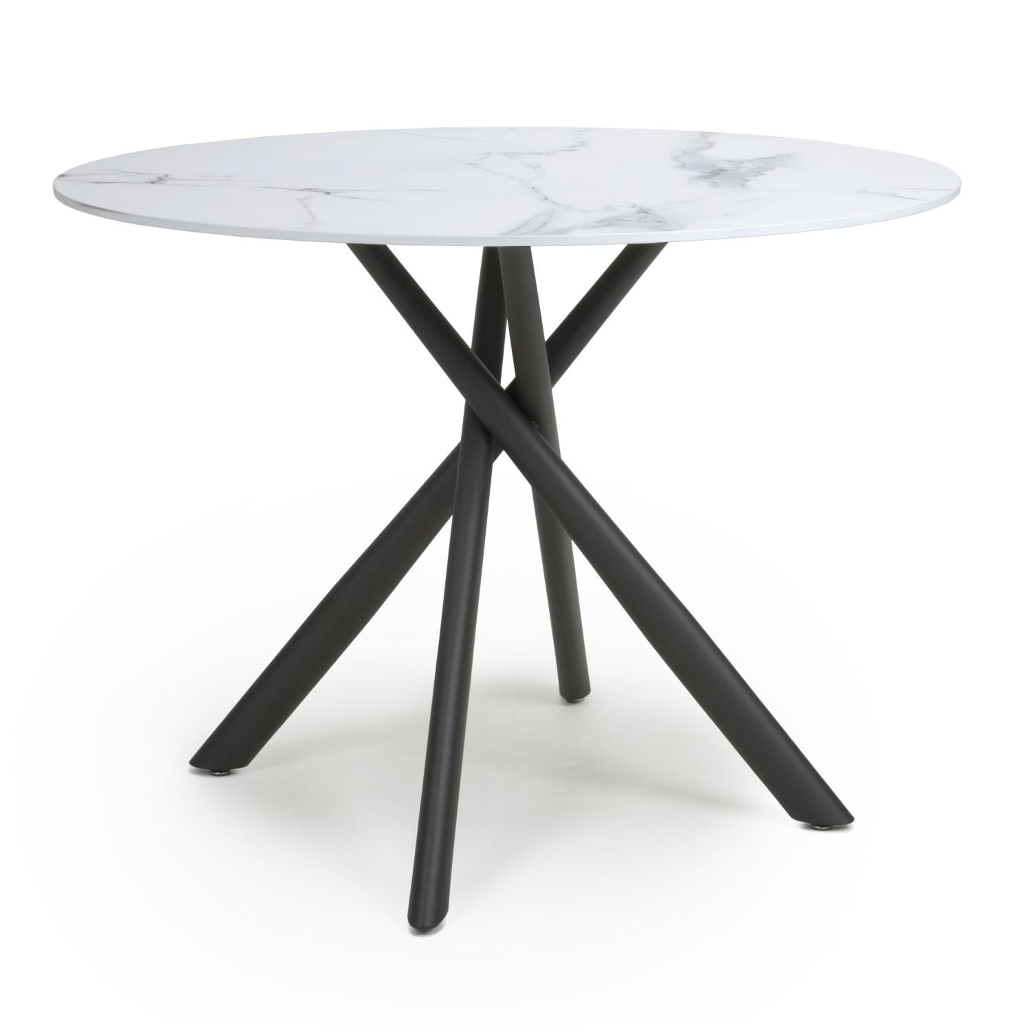 round marble look table