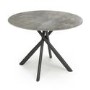 Round Grey Concrete Effect Dining Table - Seats 4 - Avesta