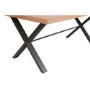 Industrial Dining Table with Wood Top & Black Legs - Seats 4
