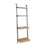 Industrial Ladder Bookcase with Black Frame