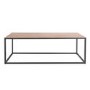 Industrial Large Coffee Table with Black Frame