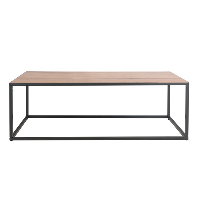 Industrial Large Coffee Table with Black Frame