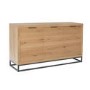 Industrial 3 Door Sideboard with Black Frame