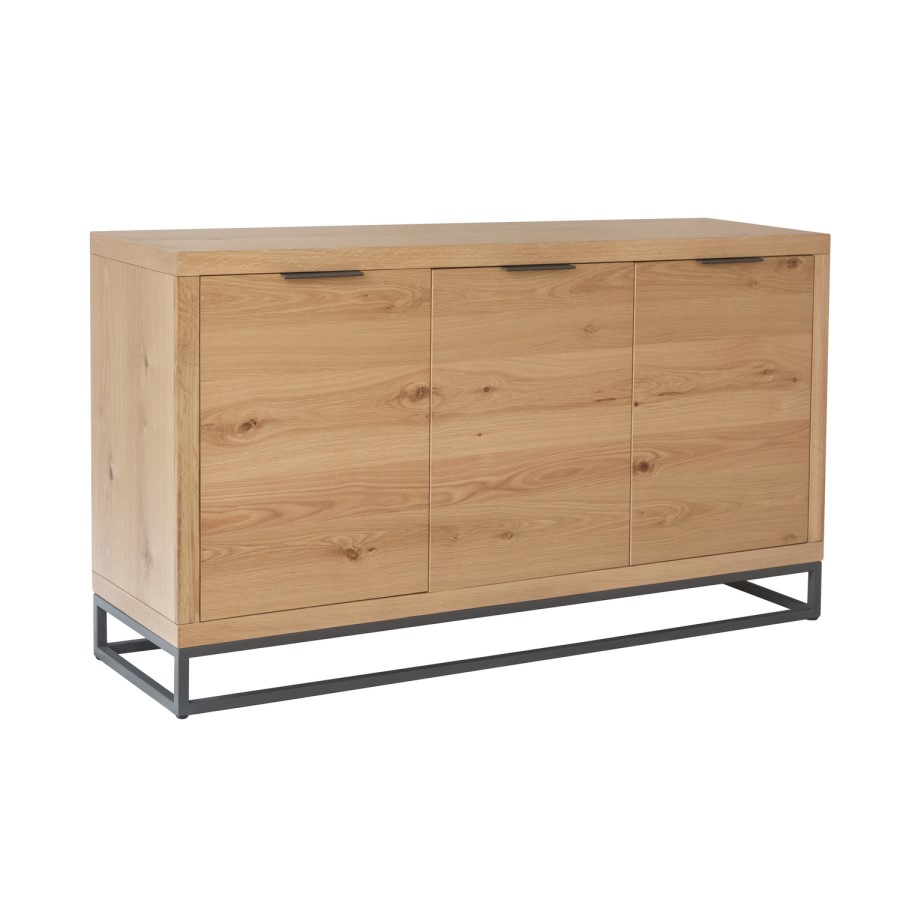 Industrial 3 Door Sideboard with Black Frame