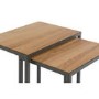 Industrial Nest of 2 Tables with Black Legs