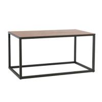 Industrial Small Coffee Table with Black Legs