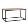 Industrial Small Coffee Table with Black Legs
