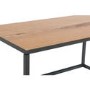Industrial Small Coffee Table with Black Legs