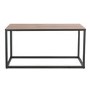 Industrial Small Coffee Table with Black Legs