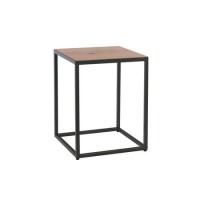 Industrial Side Table with Black Legs