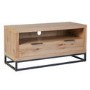 Industrial Small TV Unit with Black Legs