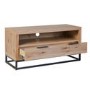 Industrial Small TV Unit with Black Legs