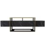 GRADE A1 - Gold and Marble Effect TV Stand