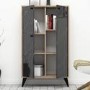 Oak and Marble Effect Large Sideboard with Storage
