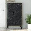 Oak and Marble Effect Large Sideboard with Storage