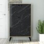 Oak and Marble Effect Large Sideboard with Storage