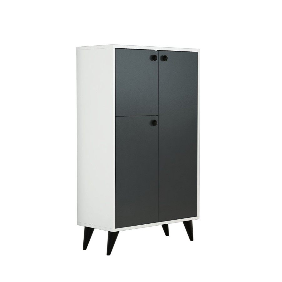 Grey and White Sideboard with Storage