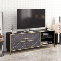 Gold and Marble Effect TV Unit Gold and Marble Effect TV Unit