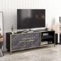 Gold and Marble Effect TV Unit