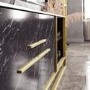 Gold and Marble Effect TV Unit