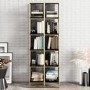 Bookshelf in Black Marble Effect with Gold Details