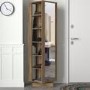 Walnut Tall Hallway Unit with Coat Hooks & Storage