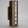 Walnut Tall Hallway Unit with Coat Hooks & Storage