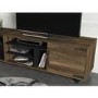 Walnut and Black Marble Effect TV Unit - TV's up to - 77"