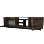 Walnut and Black Marble Effect TV Unit - TV's up to - 77"