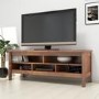 Walnut TV Unit with 5 Open Shelves
