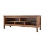 Walnut TV Unit with 5 Open Shelves